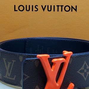 Louis Vuitton Belt 2018 Orange Buckle Virgil Abloh